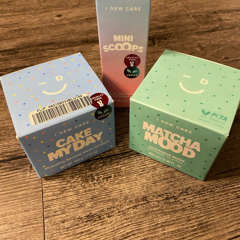 I Dew Care Skincare Set - Cake My Day, Mini Scoops, Matcha Mood
